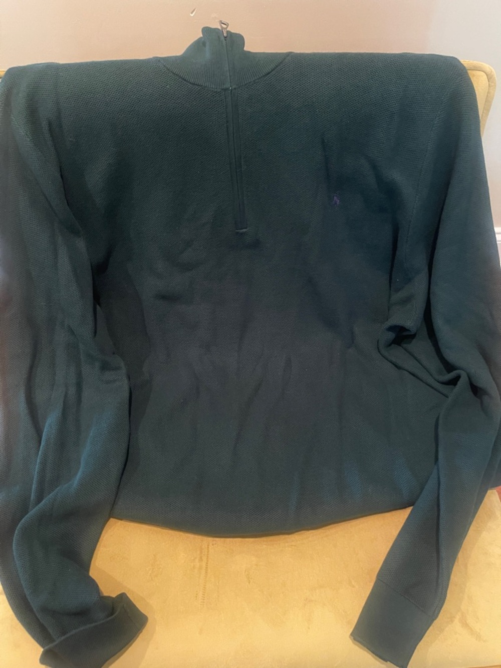 Polo by Ralph Lauren Dark Green Half-Zip Sweater